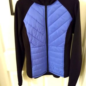 Fila Hooded Zip Front Warm Up Jacket